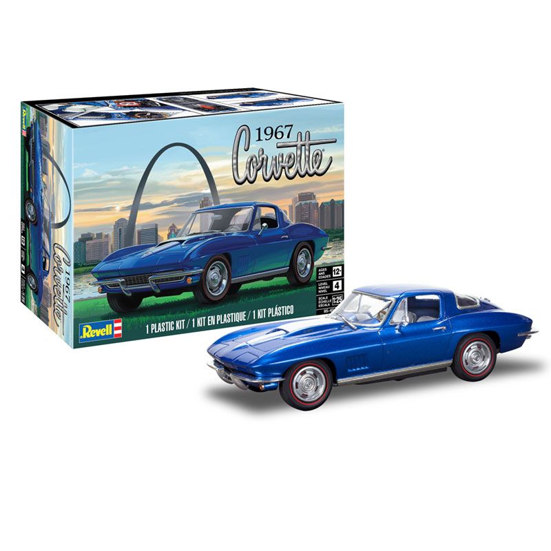 REVELL 1967 CORVETTE STING RAY SPORT COUPE 2N1,,1/25 - 14517