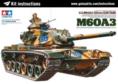 U.S. M60A3 105mm Gun Tank Tamiya | No. 35140 | 1:35