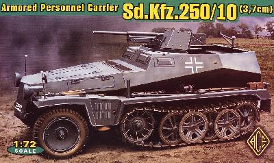 Armored Personnel Carrier SD.KFZ.250/10 1/72 ACE 72253