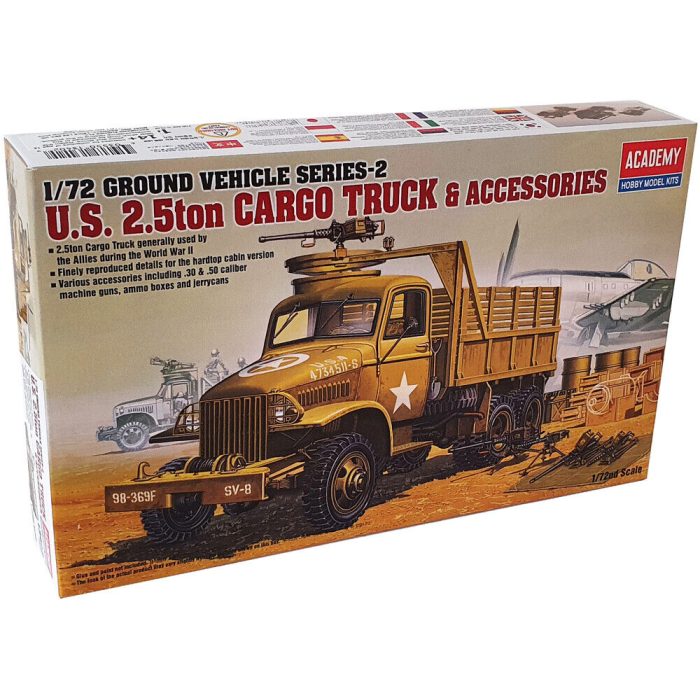 US 2.5ton Cargo truck and accessories academy 1/72 - 13402