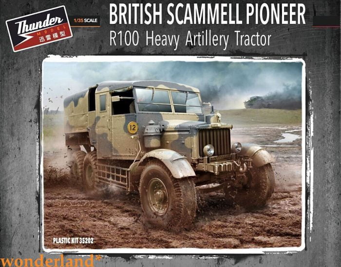 British Scammell Pioneer Heavy artillery tractor R100 1/35 thunder model 35202