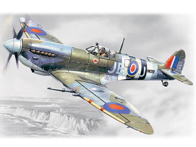 Spitfire Mk.1x ww11 british fighter 1/48 ICM 48061