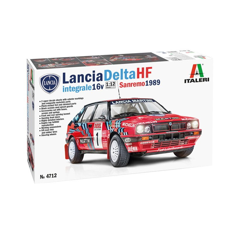 ITALERI LANCIA DELTA 16V HF INTEGRALE SANREMO 1989 1/12 - 4712S
