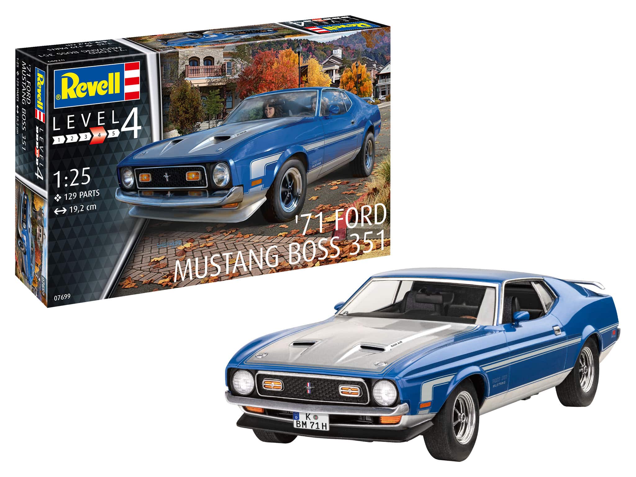 REVELL 71 MUSTANG BOSS 351 1/25 - 07699