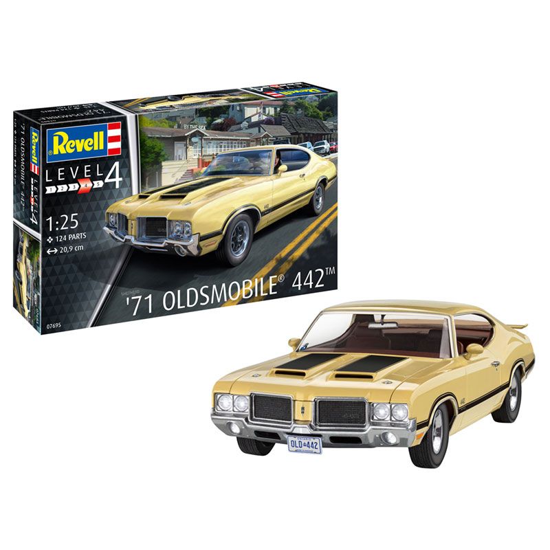 REVELL 71 OLDSMOBILE 442 COUP 1/25 - 07695