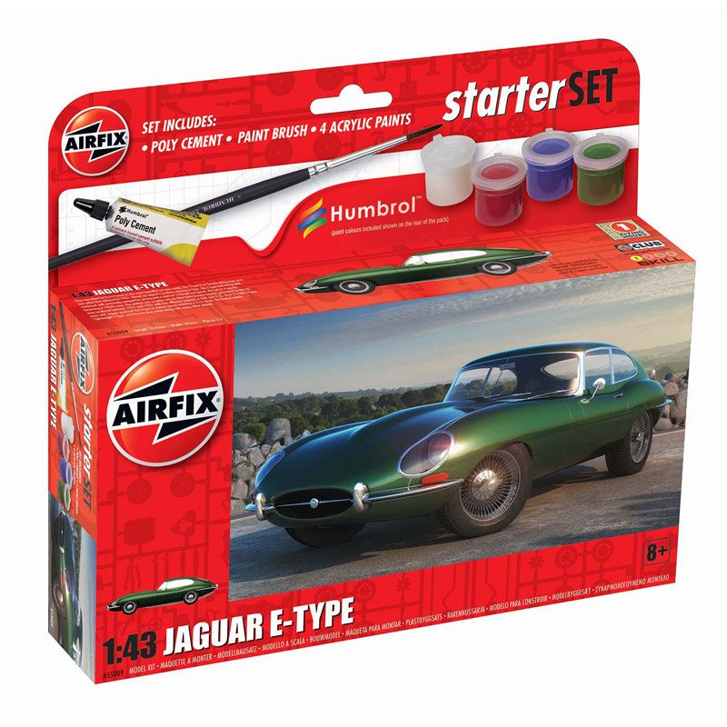 AIRFIX SMALL STARTER SET JAGUAR E-TYPE - A55009