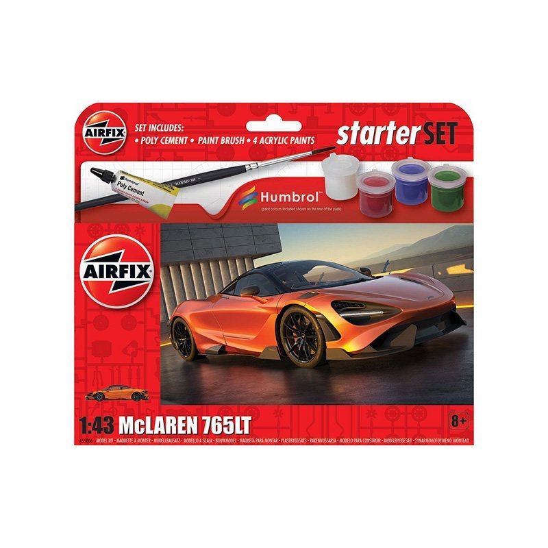 AIRFIX STARTER SET - MCLAREN 765 - A55006