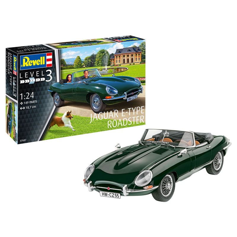 REVELL JAGUAR E-TYPE ROADSTER 1:24 - 07687