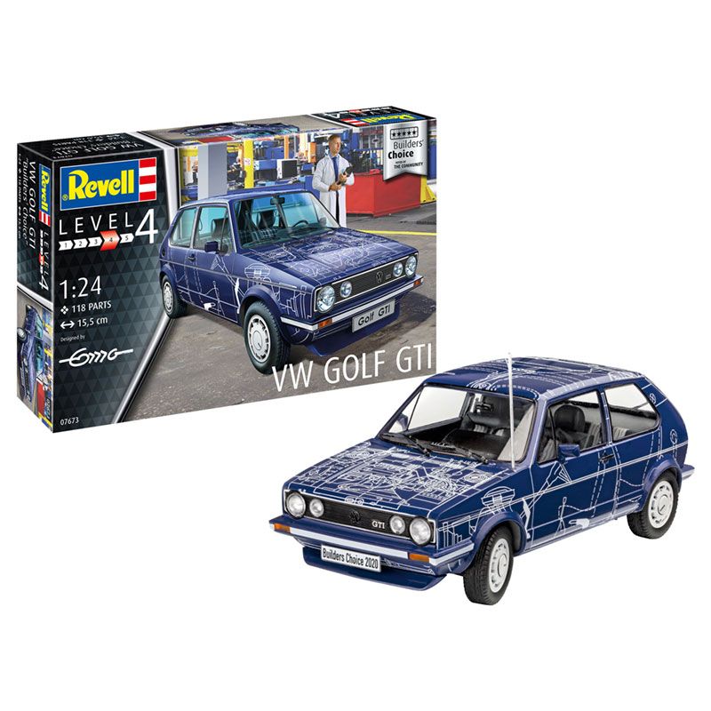 REVELL VW GOLF GTI BUILDERS CHOICE 1:24 - 07673