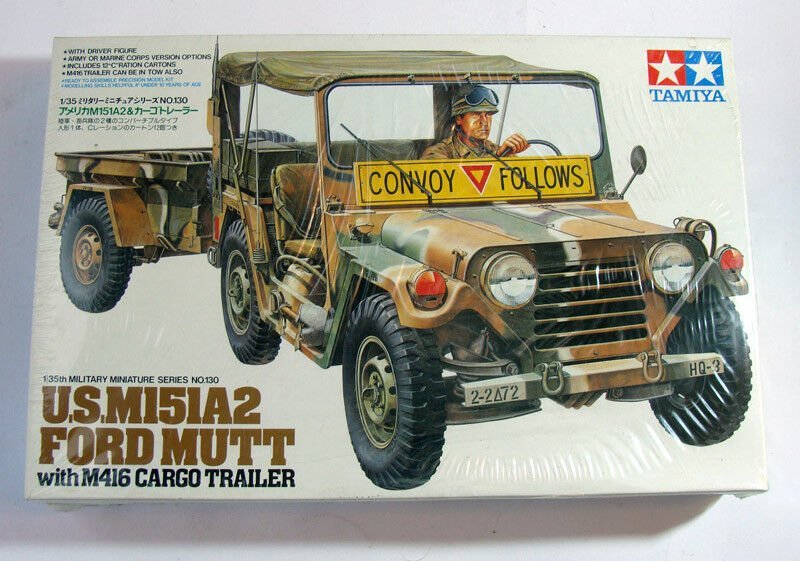 US M151A2 FORD MUTT WITH TRAILER 1/35 TAMIYA 3630