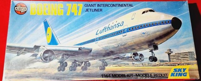 boeing 747 lufthansa 1/144 airfix - 8171