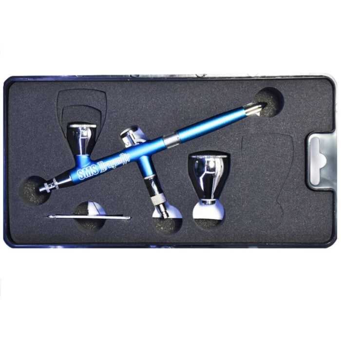 DragonAir Airbrush 0.2mm Blue Kit