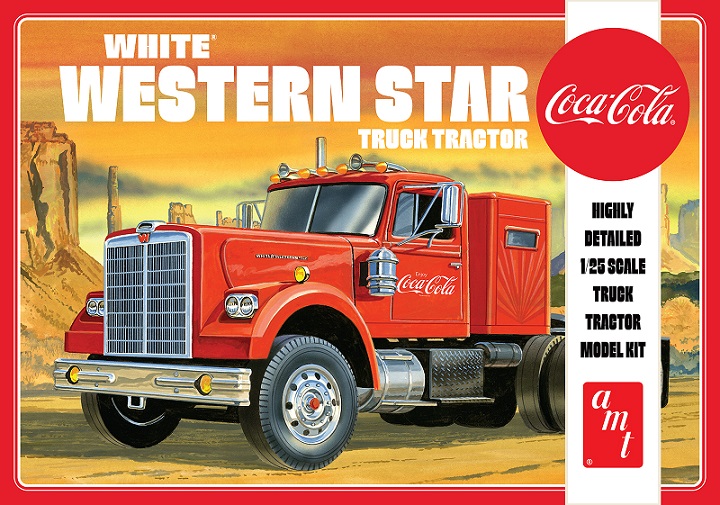 White Western Star Semi Tractor Coca Cola (AMT1160)