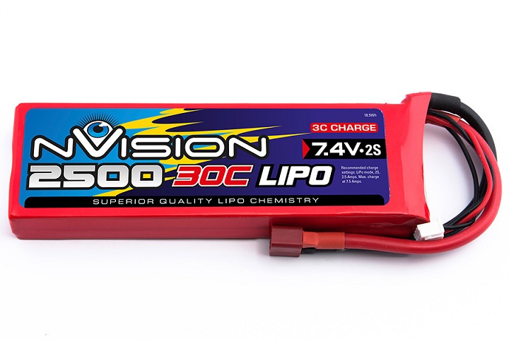 nVision LiPo 2s 7.4V 2500 30C