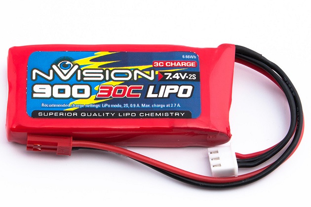 nVision LiPo 2s 7.4V 900 30C