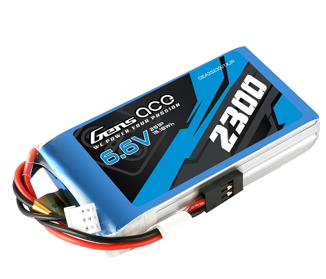 Gens Ace LiPo 2S 2300mAh 6.6V TX Softcase JR