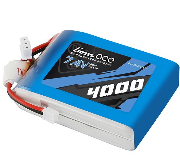 Gens Ace LiPo 2S 4000mAh 7.4V TX Softcase JST