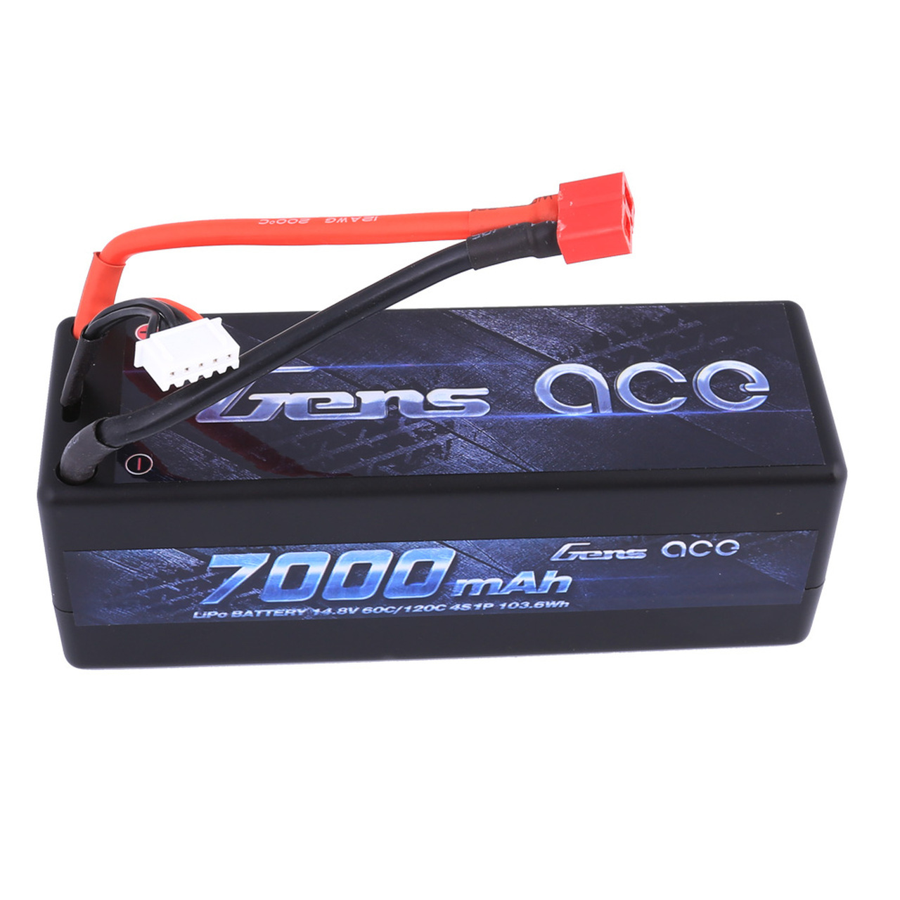 Gens Ace LiPo 4S 7200mAh 14.8V 60C Hardcase/Hardwired Deans