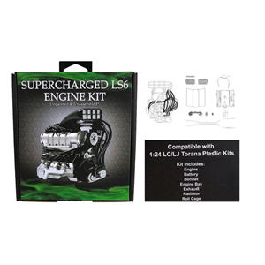 LC/LJ Supercharged LS Engine Kit 1:24 - DDA626A DDAAC004