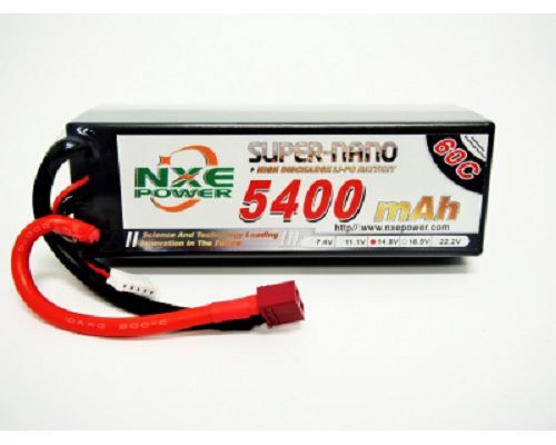 NXE 14.8v 5400mah 60c H/case Lipo w/Dean