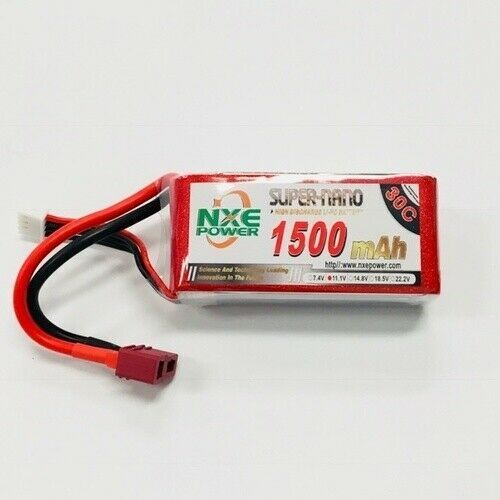 NXE 7.4v 1500mah 30c Soft case w/Deans