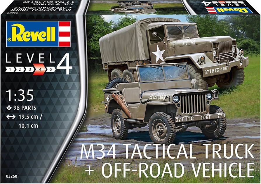 REVELL M34 TACTICAL & OFF ROAD VEHICLE 1:35 03260