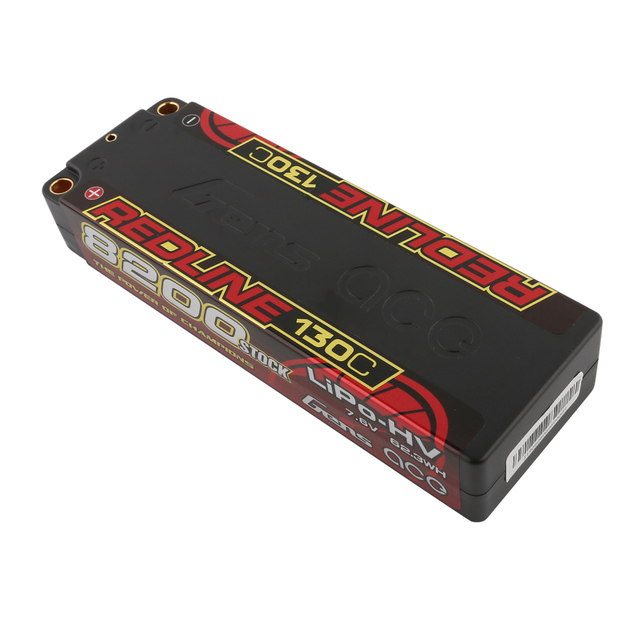 Redline HV LiPo 8200mAh 7.6V 130C Hardcase 5mm Bullet