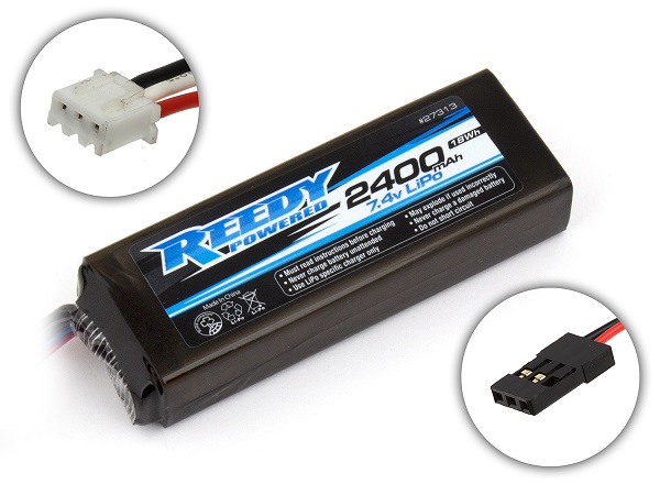 Reedy LiPo Pro TX RX 2400mAh 7.4V Flat