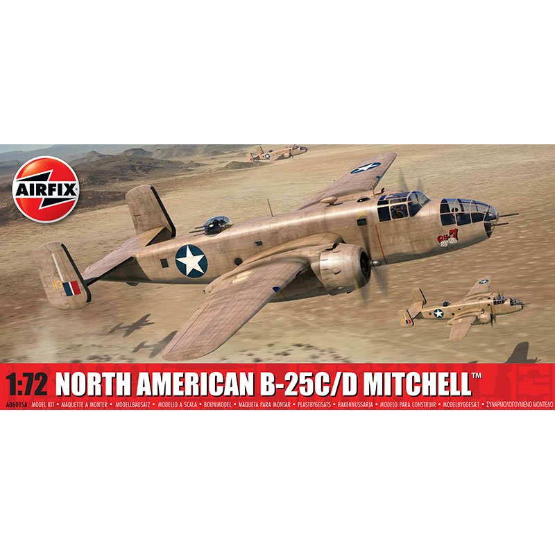 AIRFIX 1:72 NORTH AMERICAN B-25C/D MITCHELL (A06015A)